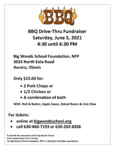 2021 BBQ Dinner Flyer